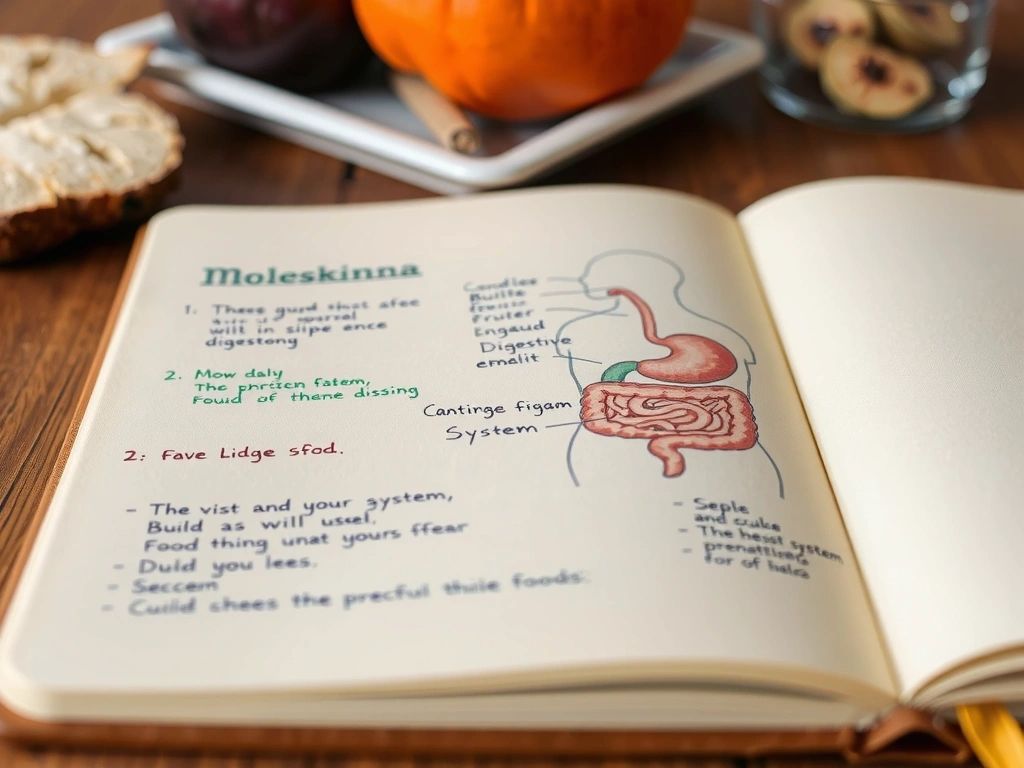 Carnet de notes avec schéma annoté